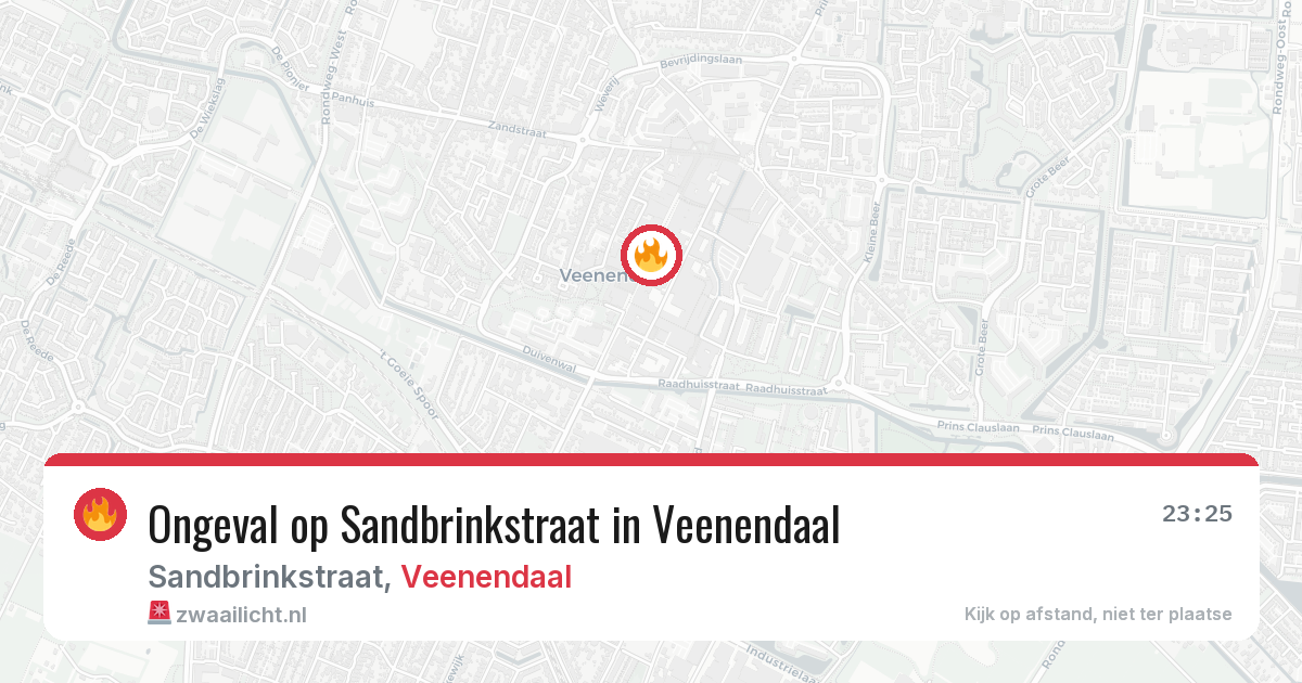 Ongeval op Sandbrinkstraat in Veenendaal — 7 aug 2026