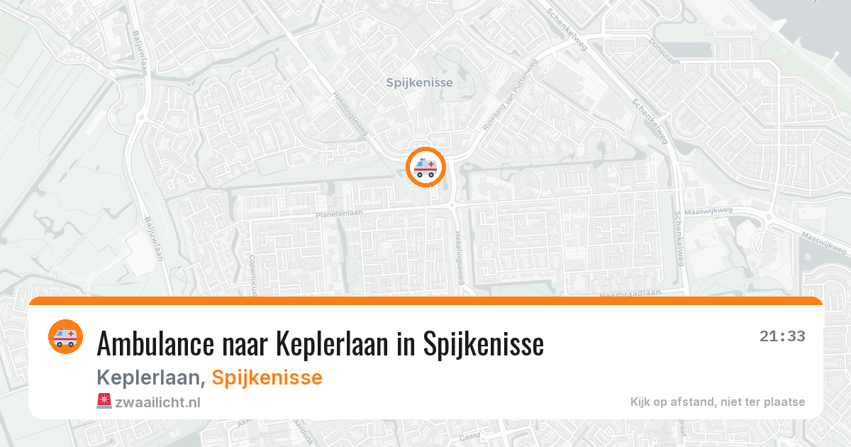 Ambulance naar Keplerlaan in Spijkenisse — 10 apr 2026