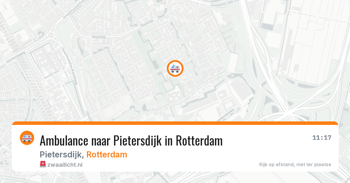 Ambulance naar Pietersdijk in Rotterdam — 31 jul 2026