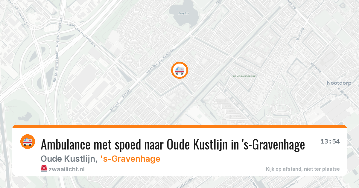 Ambulance met spoed naar Oude Kustlijn in 's-Gravenhage — 29 jan 2026