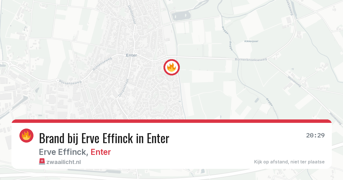 Brand bij Erve Effinck in Enter — 7 apr 2026