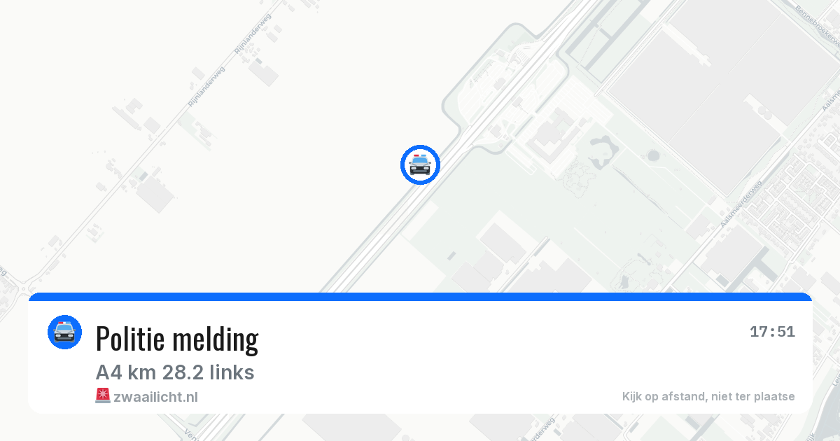 Politie melding — 9 apr 2026 | 🚨 Zwaailicht.nl
