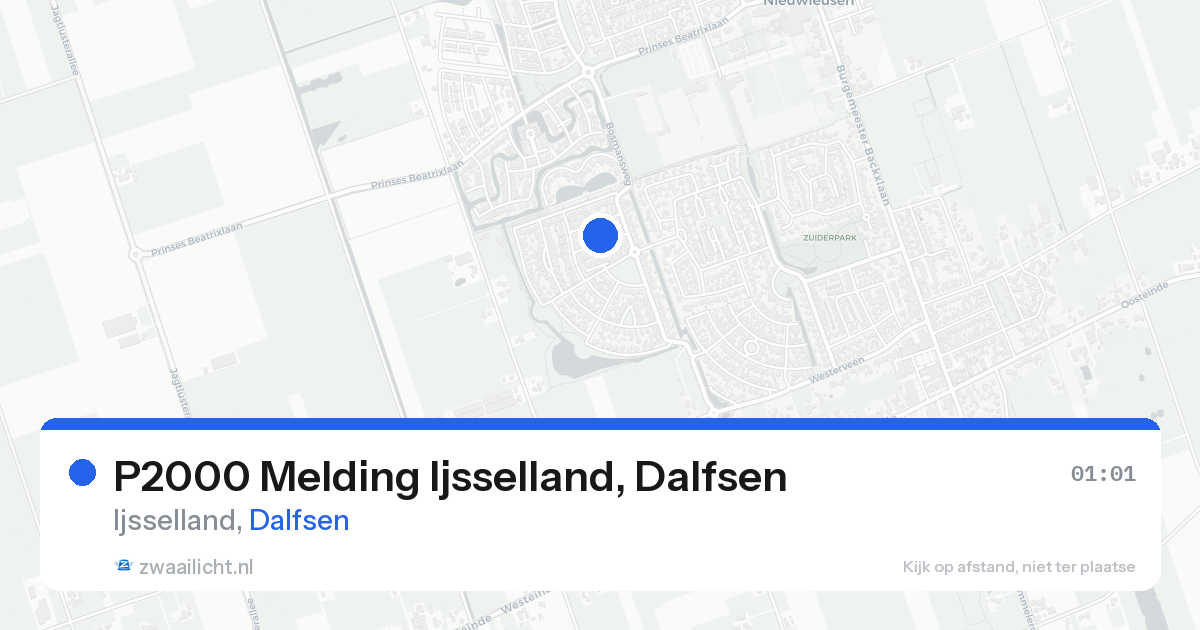 P2000 Melding Ijsselland, Dalfsen — 17 aug 2026