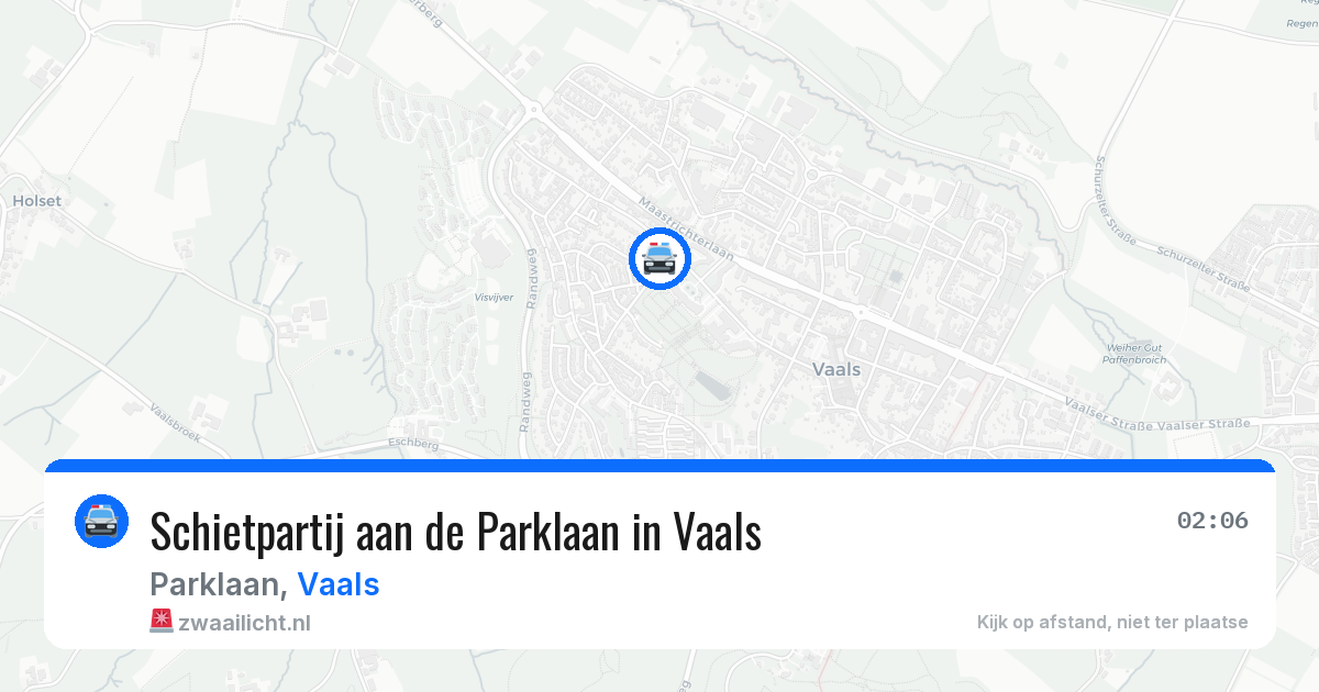 Schietpartij aan de Parklaan in Vaals — 15 mei 2026