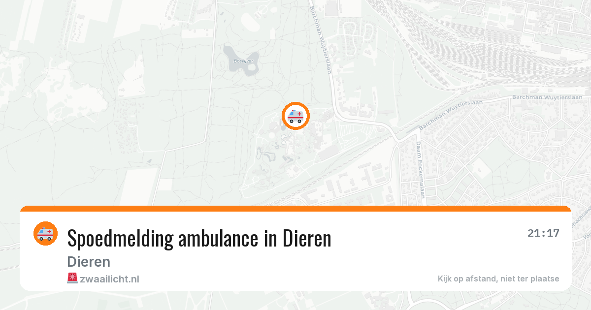 Spoedmelding ambulance in Dieren — 22 jan 2026