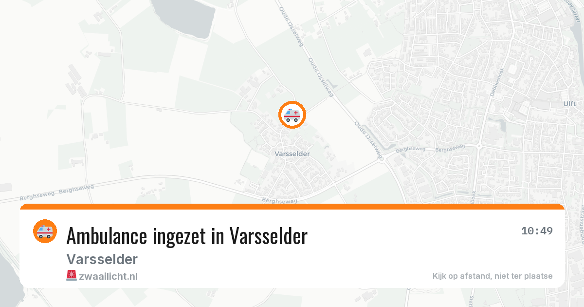Ambulance ingezet in Varsselder — 23 mei 2026