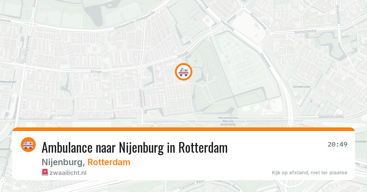 Ambulance naar Nijenburg in Rotterdam — 12 aug 2026