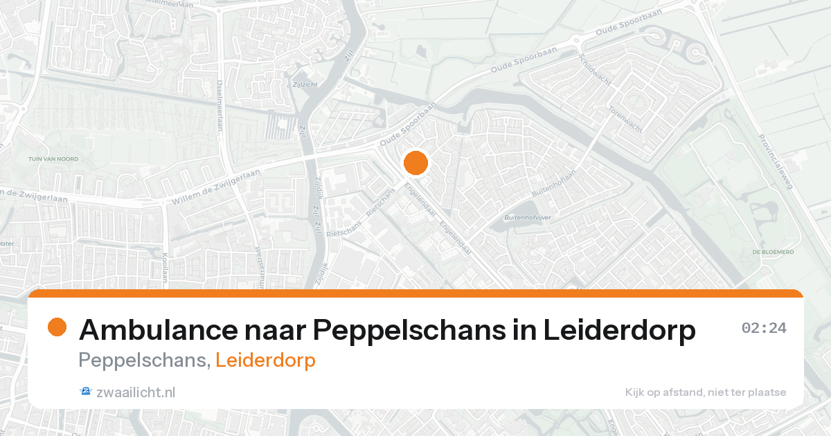 Ambulance naar Peppelschans in Leiderdorp — 24 aug 2026