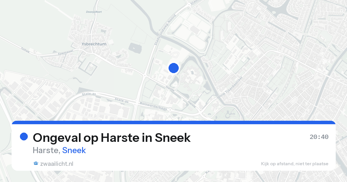 Ongeval op Harste in Sneek — 19 aug 2026