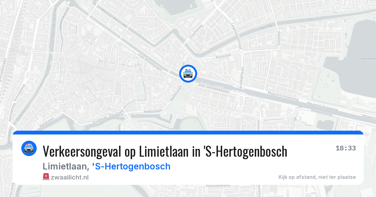 Verkeersongeval op Limietlaan in 'S-Hertogenbosch — 6 apr 2026