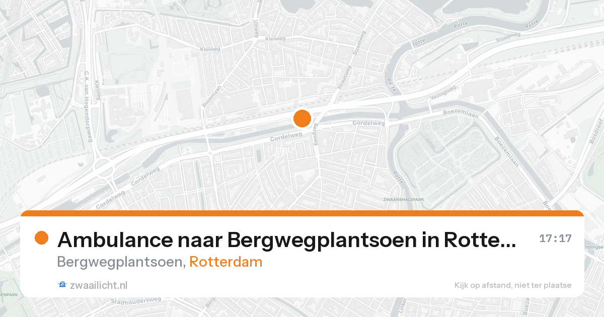 Ambulance naar Bergwegplantsoen in Rotterdam — 25 aug 2026