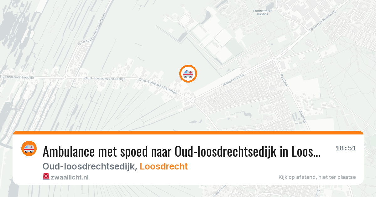Ambulance met spoed naar Oud-loosdrechtsedijk in Loosdrecht — 24 jun 2026