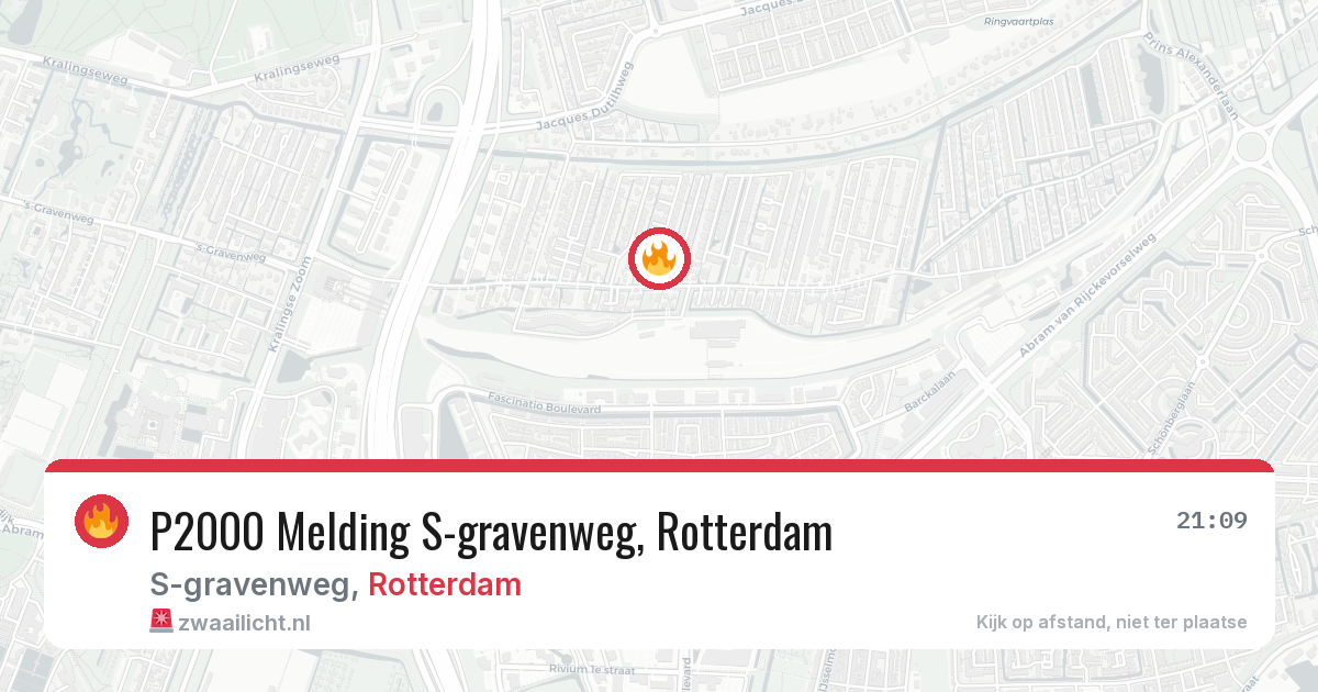 P2000 Melding S-gravenweg, Rotterdam — 8 feb 2026