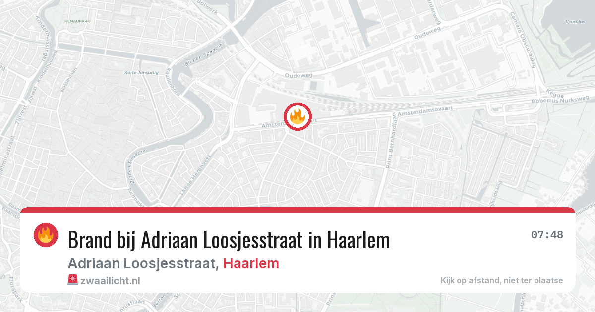 Brand bij Adriaan Loosjesstraat in Haarlem — 28 mei 2026