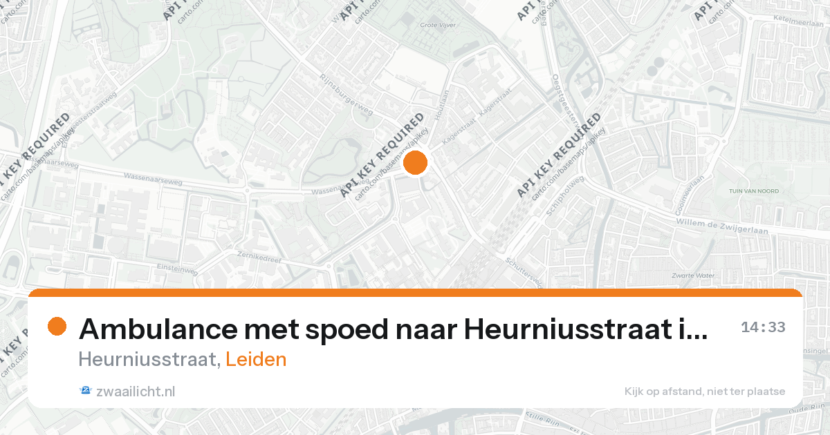 Ambulance met spoed naar Heurniusstraat in Leiden — 26 feb 2026
