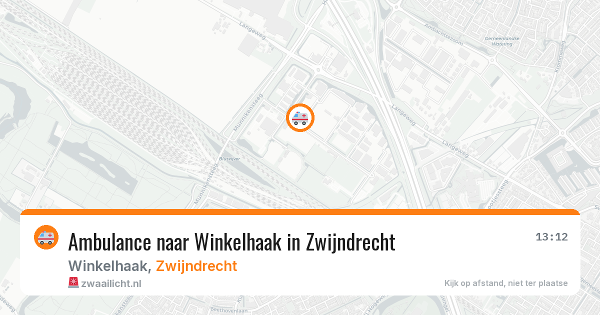 Ambulance naar Winkelhaak in Zwijndrecht — 26 jun 2026