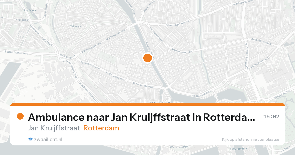 Ambulance naar Jan Kruijffstraat in Rotterdam — 24 aug 2026