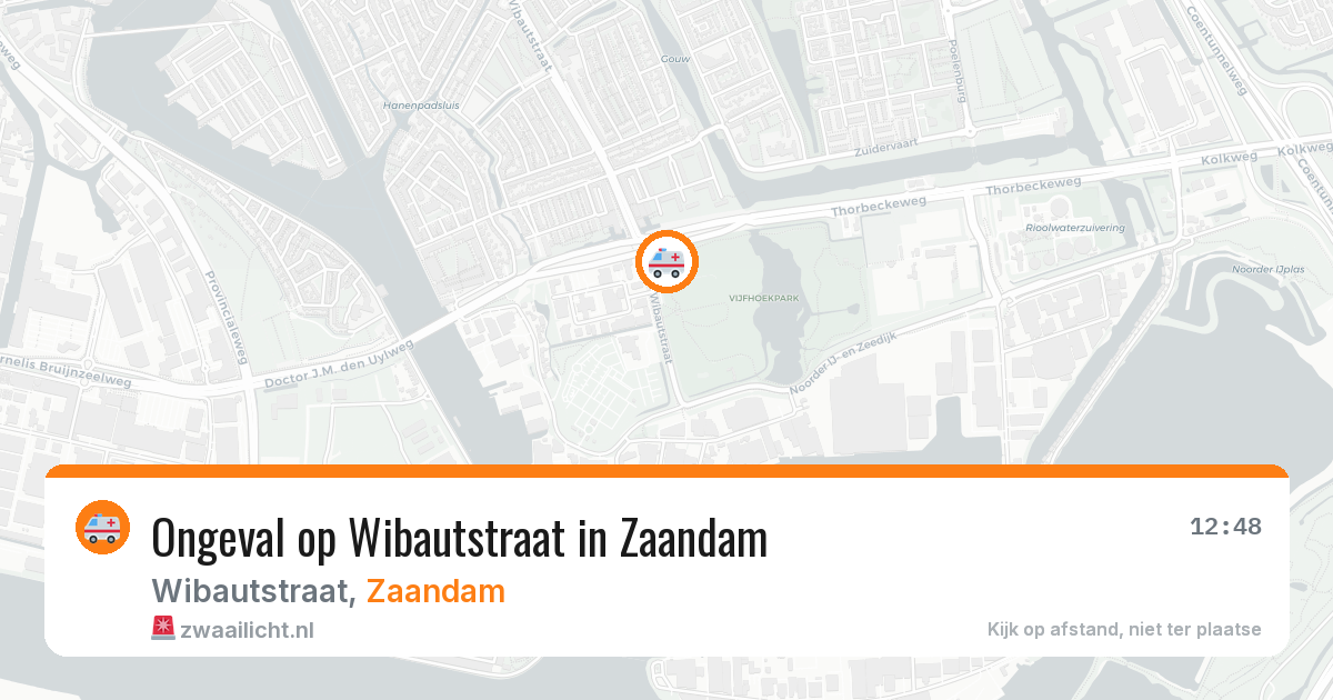 Ongeval op Wibautstraat in Zaandam — 22 mrt 2026