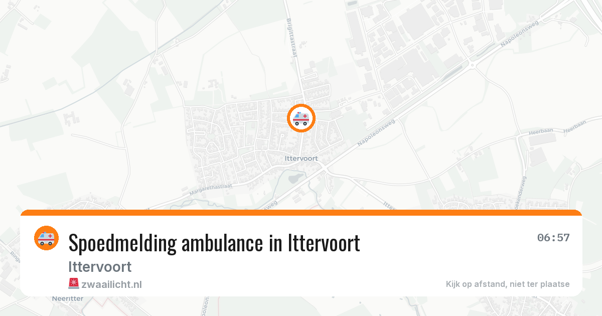 Spoedmelding ambulance in Ittervoort — 11 jun 2026
