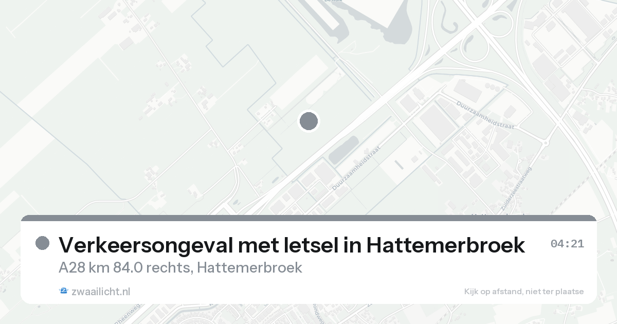Verkeersongeval met letsel in Hattemerbroek — 24 aug 2026