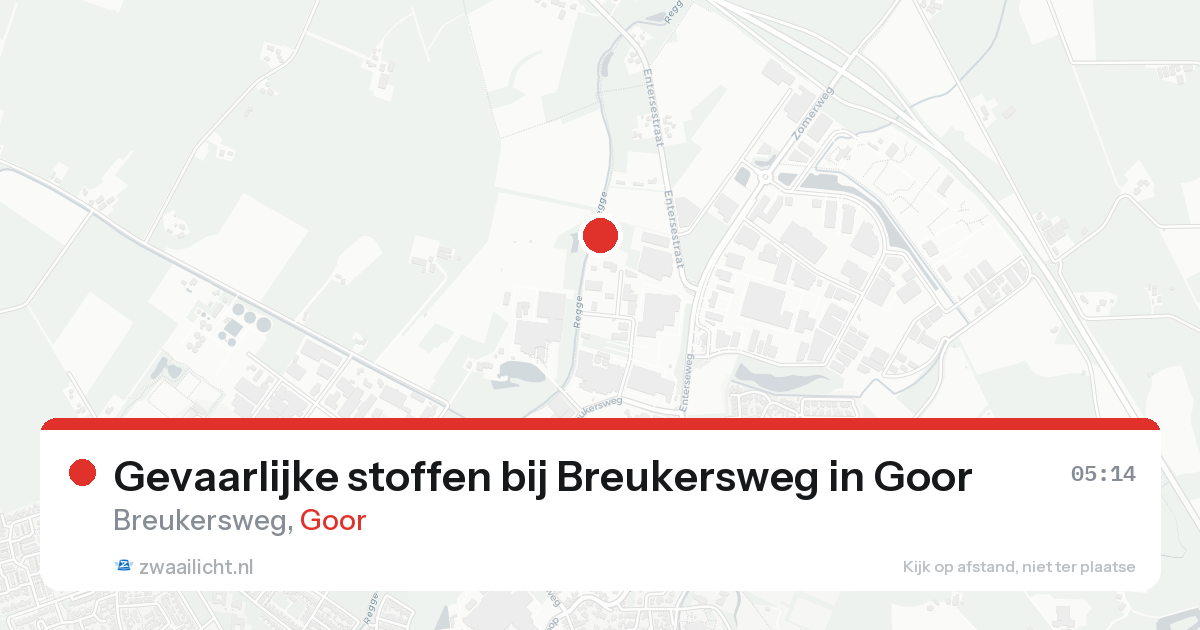Gevaarlijke stoffen bij Breukersweg in Goor — 31 jan 2026