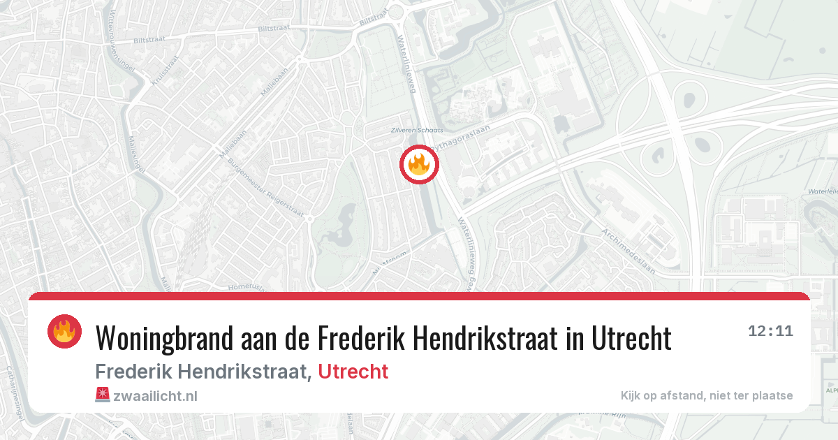 Woningbrand aan de Frederik Hendrikstraat in Utrecht — 28 apr 2026