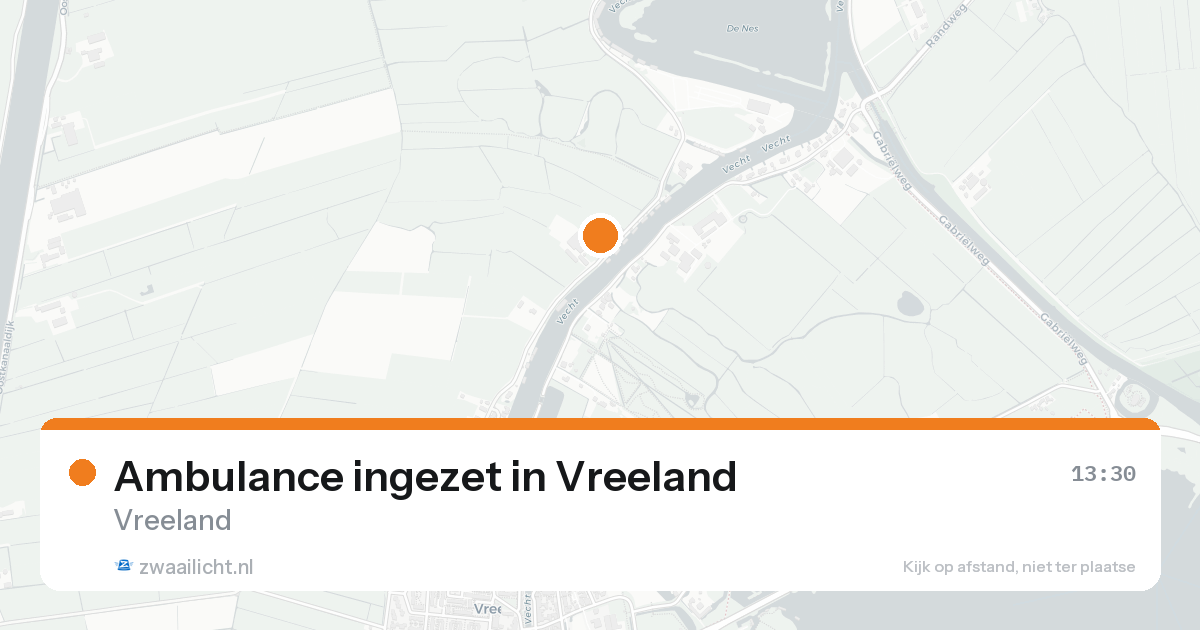 Ambulance ingezet in Vreeland — 16 aug 2026