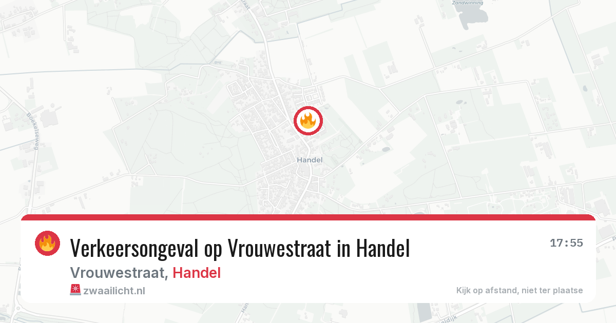 Verkeersongeval op Vrouwestraat in Handel — 25 feb 2026