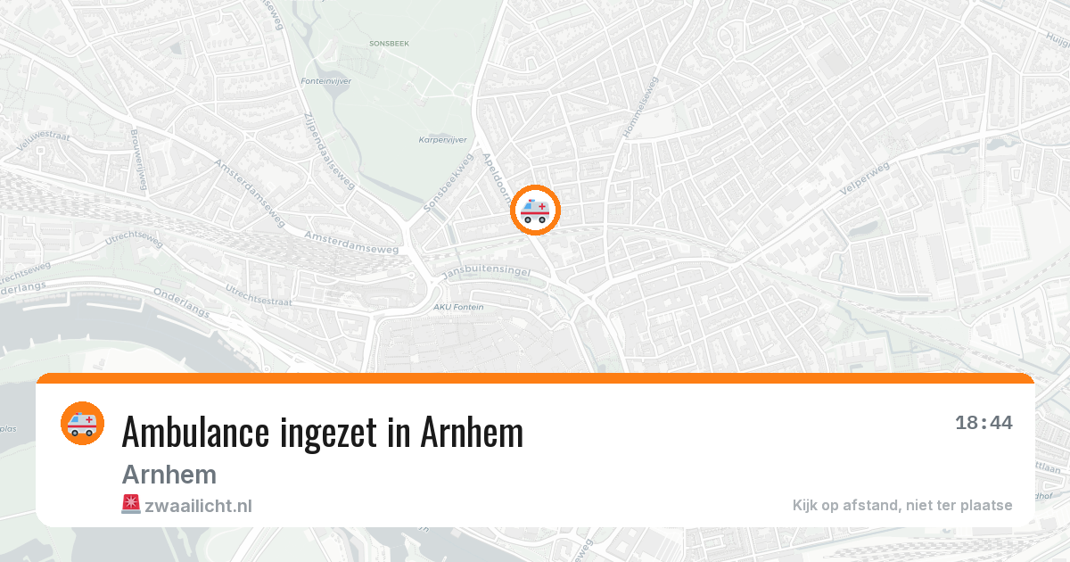 Ambulance ingezet in Arnhem — 16 jun 2026