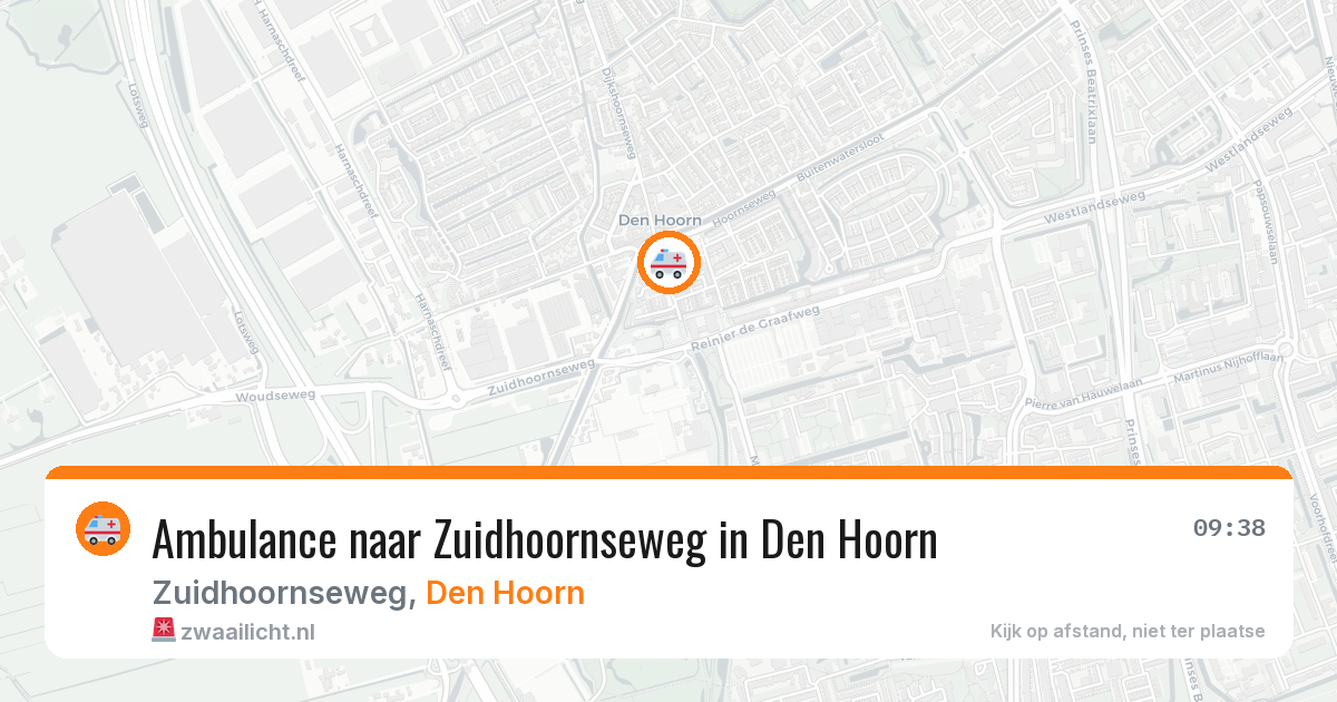 Ambulance naar Zuidhoornseweg in Den Hoorn — 13 jun 2026