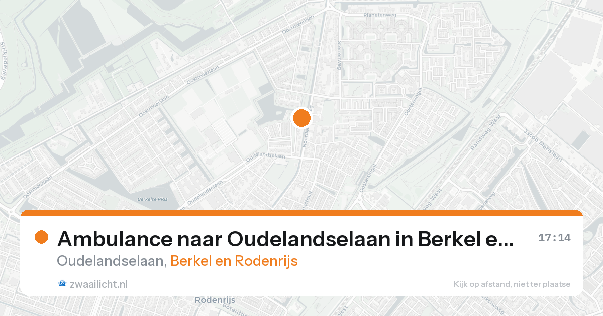 Ambulance naar Oudelandselaan in Berkel en Rodenrijs — 8 jul 2026