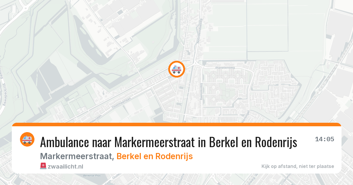Ambulance naar Markermeerstraat in Berkel en Rodenrijs — 21 jun 2026