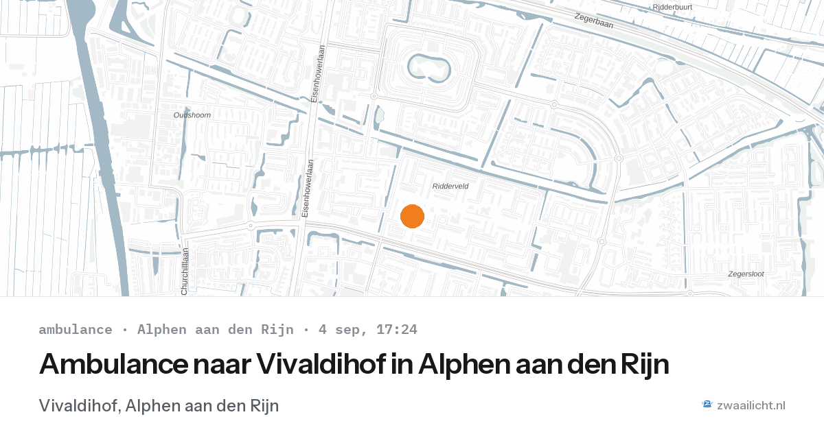 Ambulance naar Vivaldihof in Alphen aan den Rijn — 4 sep 2026