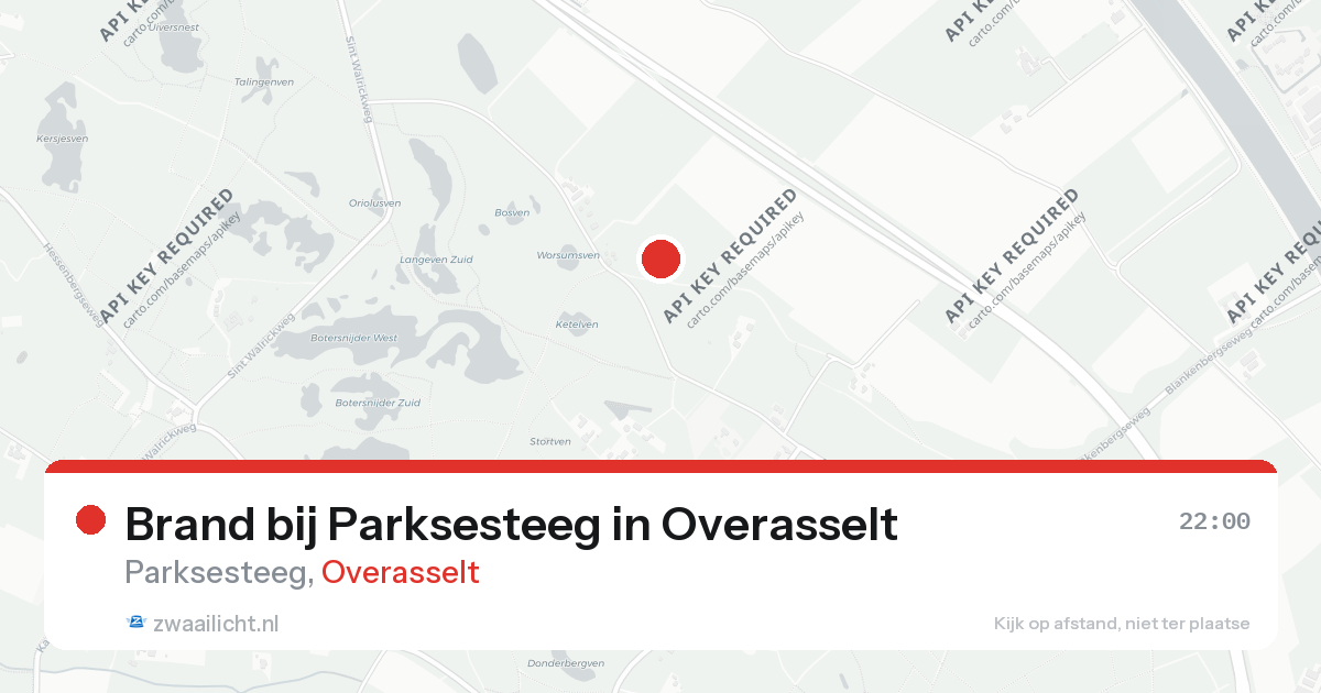 Brand bij Parksesteeg in Overasselt — 22 aug 2026