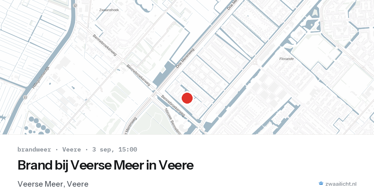 Brand bij Veerse Meer in Veere — 3 sep 2026