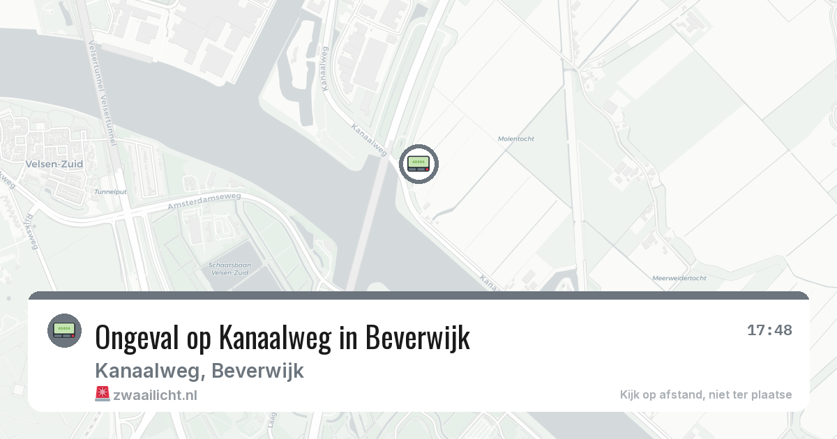 Ongeval op Kanaalweg in Beverwijk — 12 mrt 2026