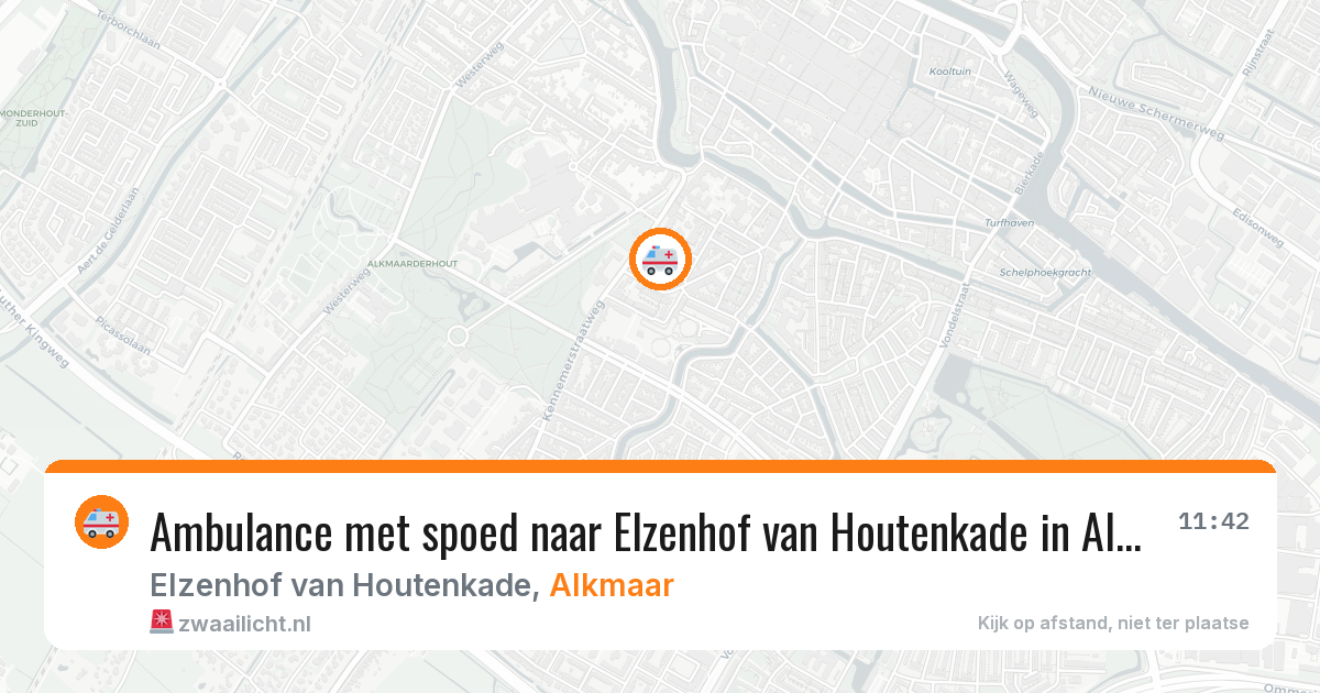 Ambulance met spoed naar Elzenhof van Houtenkade in Alkmaar — 10 feb 2026