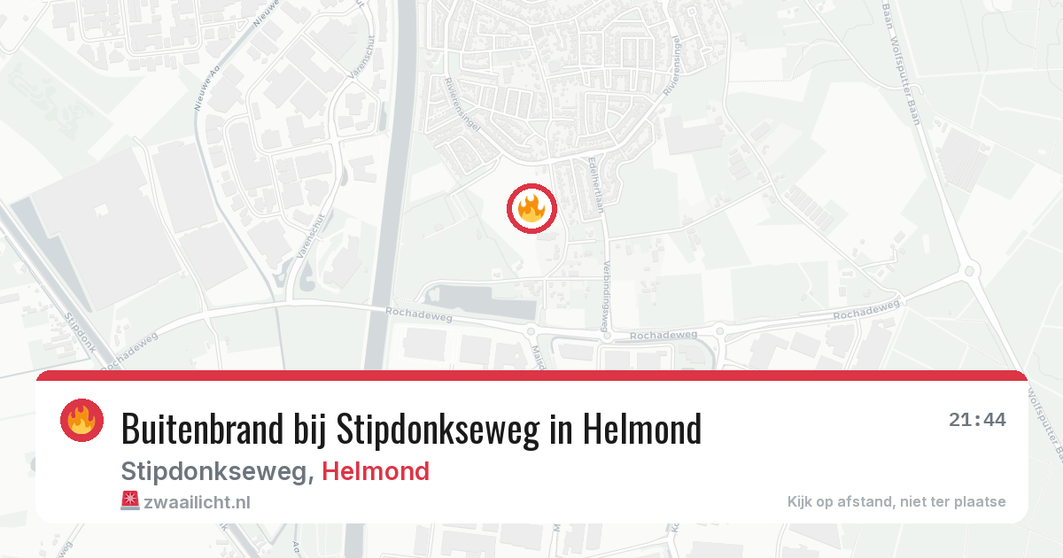 Buitenbrand bij Stipdonkseweg in Helmond — 30 jul 2026