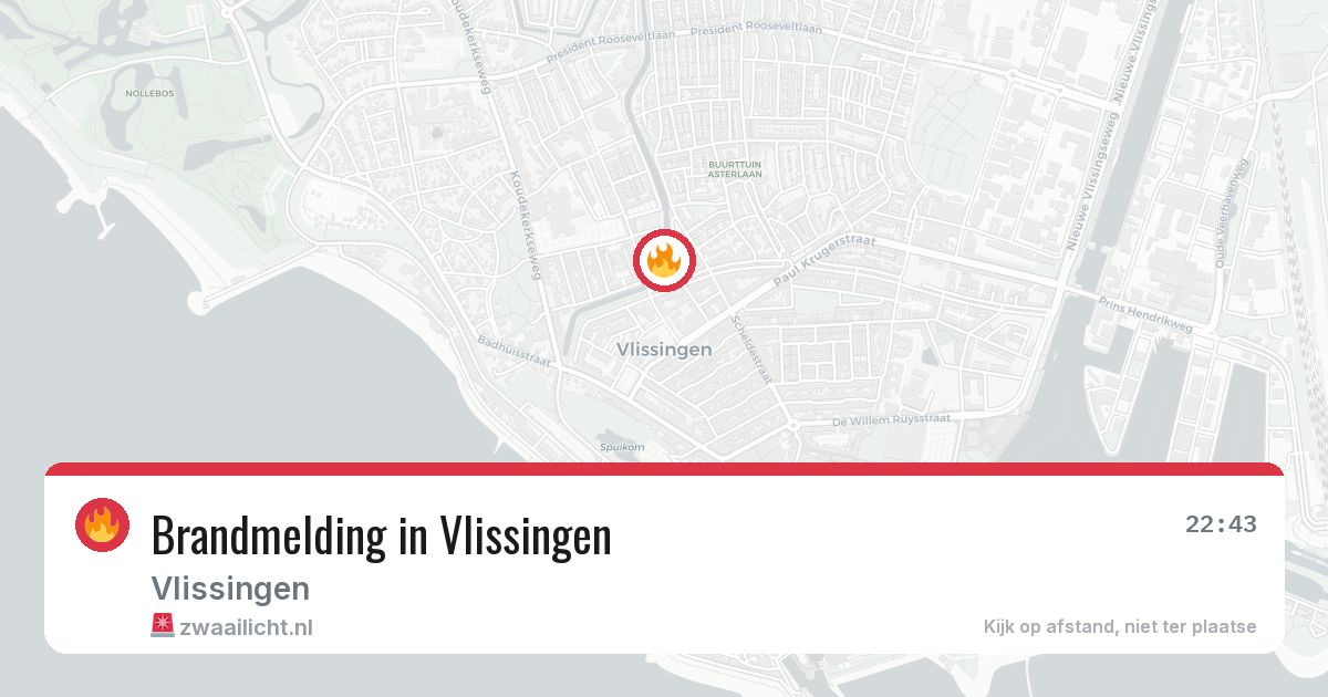 Brandmelding in Vlissingen — 26 mei 2026