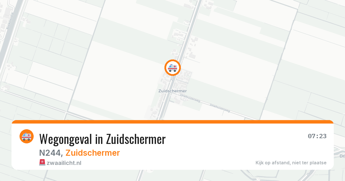 Wegongeval in Zuidschermer — 1 apr 2026