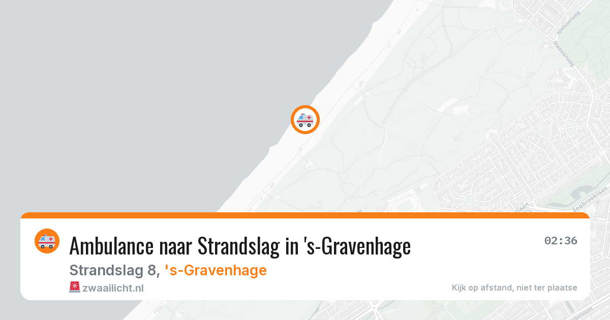 Ambulance naar Strandslag in 's-Gravenhage — 6 apr 2026