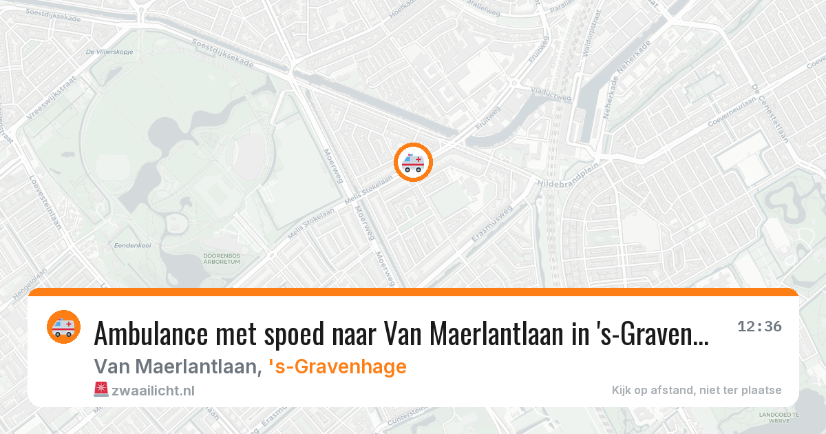 Ambulance met spoed naar Van Maerlantlaan in 's-Gravenhage — 5 jul 2026
