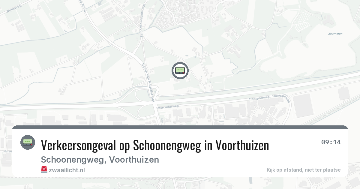 Verkeersongeval op Schoonengweg in Voorthuizen — 29 jan 2026
