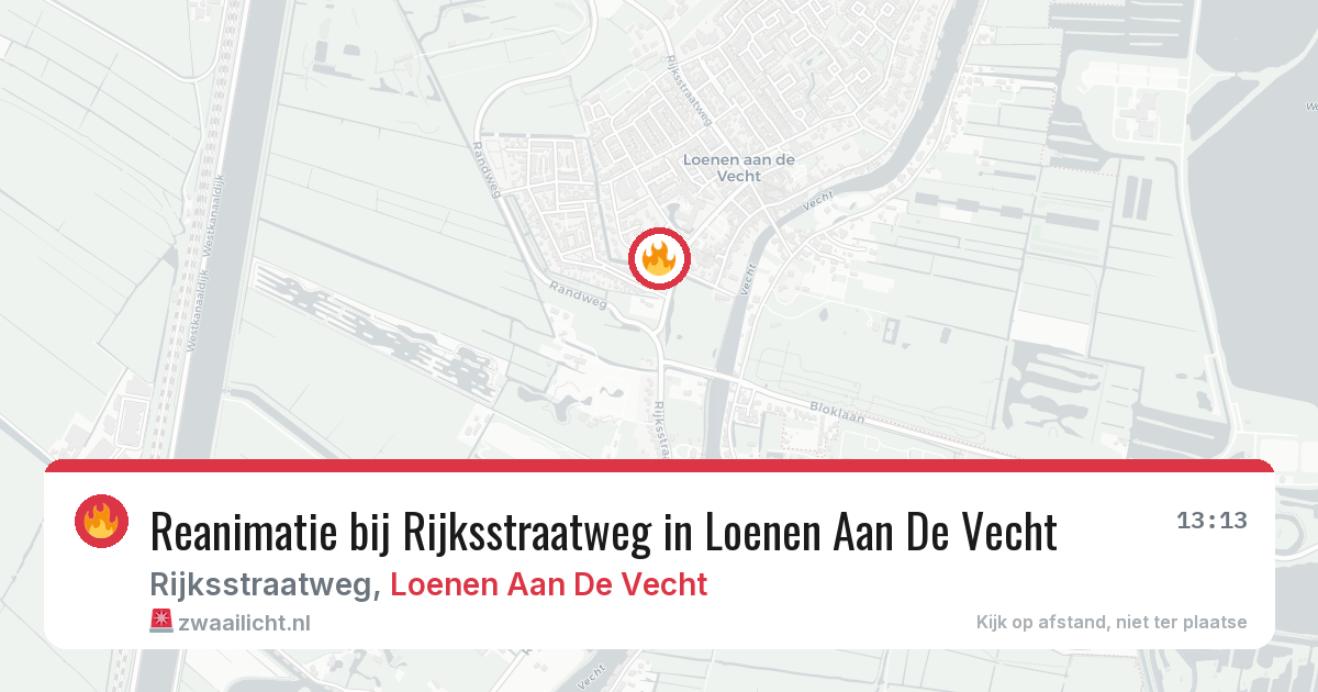 Reanimatie bij Rijksstraatweg in Loenen Aan De Vecht — 20 jun 2026