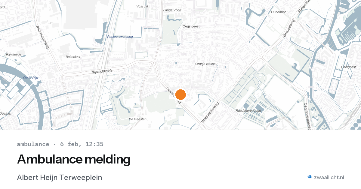 Ambulance melding — 6 feb 2026