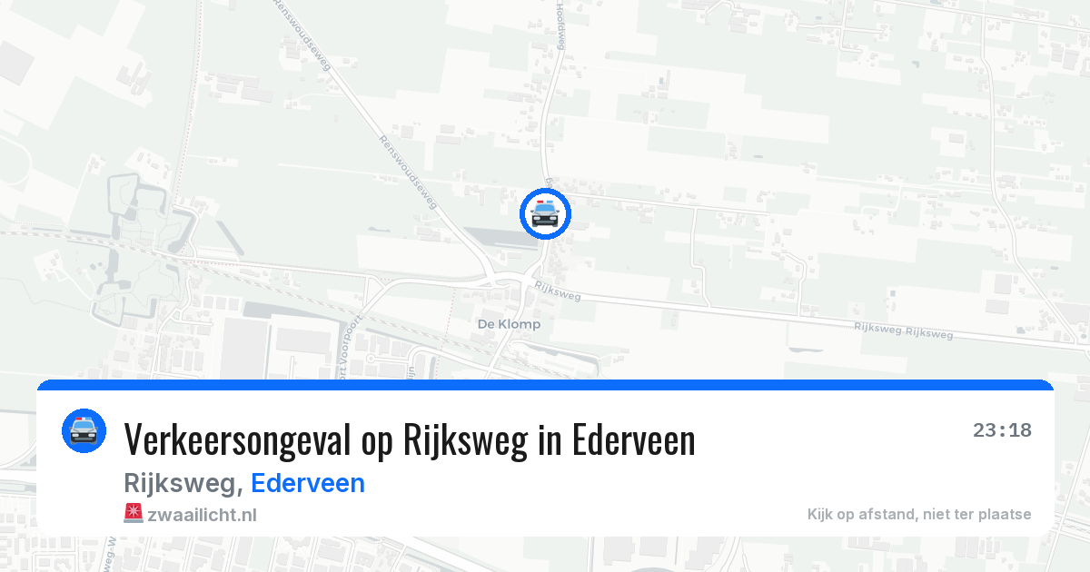 Verkeersongeval op Rijksweg in Ederveen — 16 apr 2026