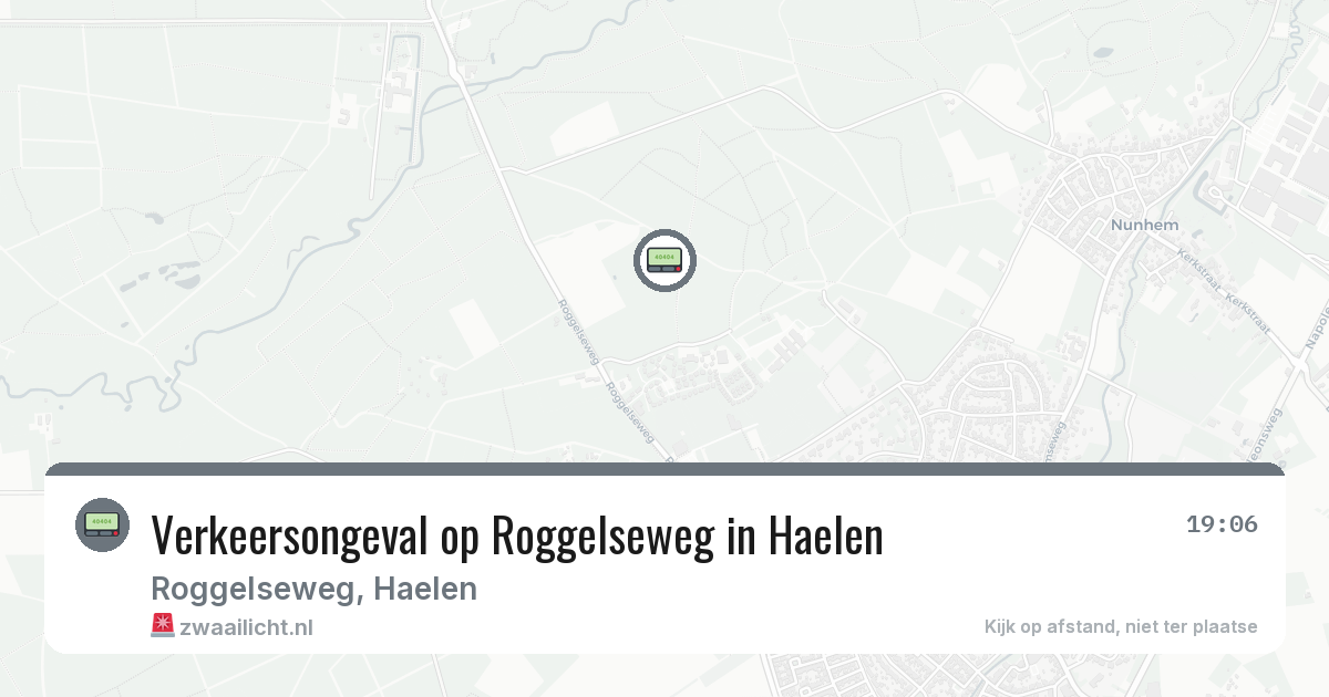 Verkeersongeval op Roggelseweg in Haelen — 23 jun 2026