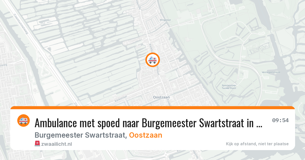 Ambulance met spoed naar Burgemeester Swartstraat in Oostzaan — 31 mrt 2026