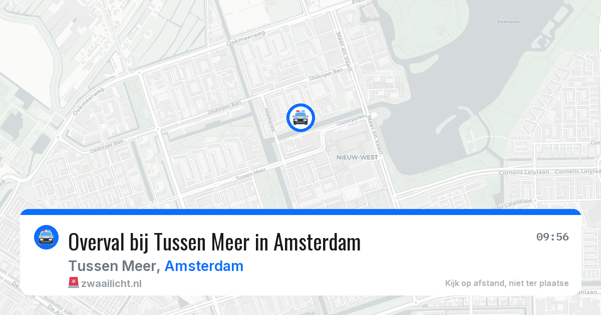 Overval bij Tussen Meer in Amsterdam — 31 mrt 2026