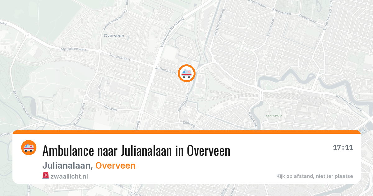 Ambulance naar Julianalaan in Overveen — 28 mei 2026
